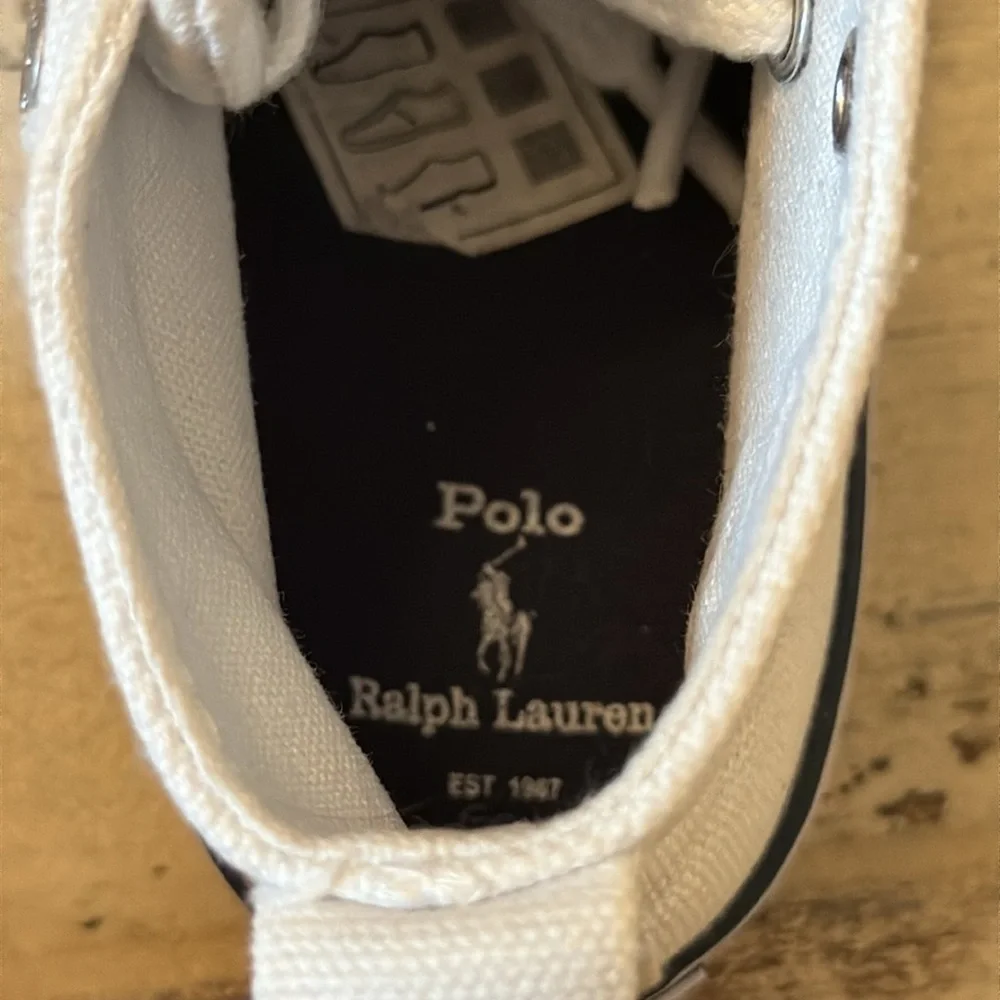 Polo by Ralph Lauren Kids White High-Top Sneakers - Picture 6 of 8